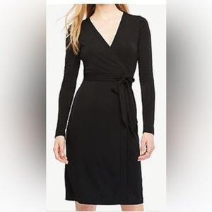 Ann Taylor Black Wrap Dress